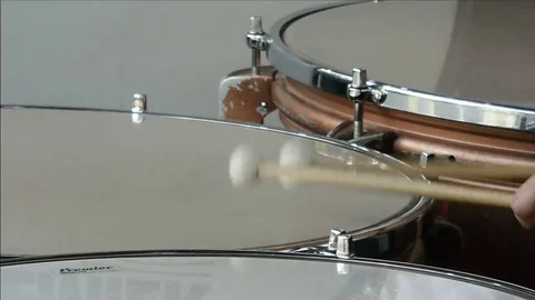 Playing the Timpani Stock Footage 78268457