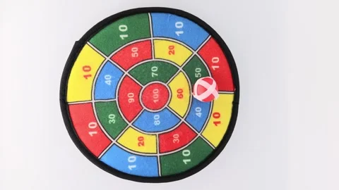 Playing with toy darts Stock Footage 336656575