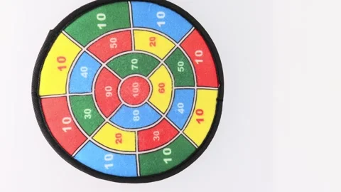 Playing with toy darts 스톡 동영상 336656713