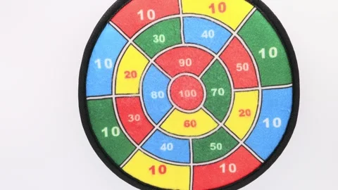 Playing with toy darts Stockbeeldmateriaal 336657187