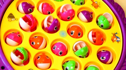 Playing with toys Fish without  sound Stock Footage 45455953