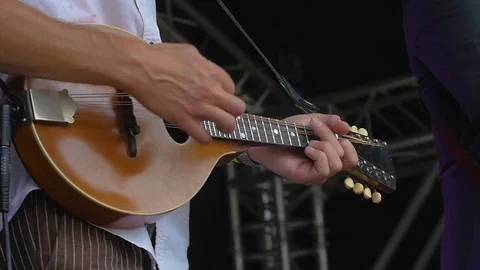 Playing Ukulele Slow Motion Stock Footage 92831767