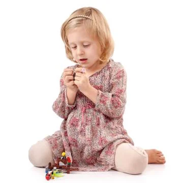 Playing very carefully Stock Photos
