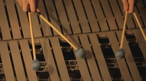 Playing vibraphone Stock Footage 57466762
