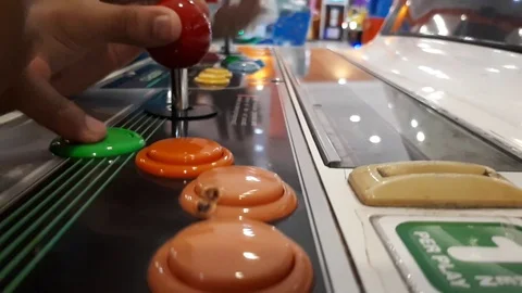 Playing video games Stock Footage 104843158