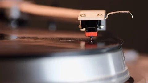 Playing vinyl disk Stock Footage 123211947