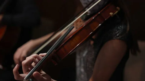 Playing the violin close up 4k Video stock 148759622