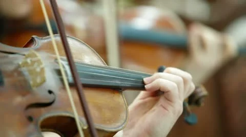Playing Violin Stock Footage 10863560