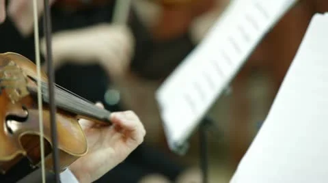 Playing Violin Stock Footage 10863610