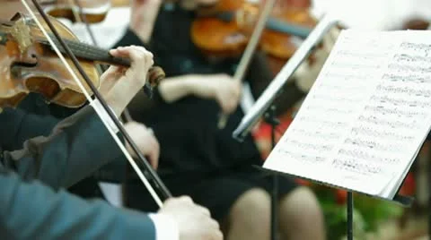 Playing Violin Stock Footage 10864037