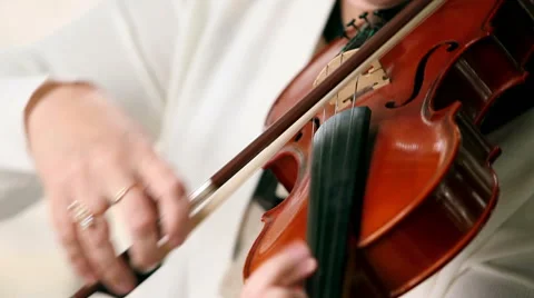 Playing the violin Stock Footage 47563408