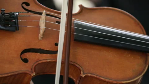 Playing the violin Video stock 93997696
