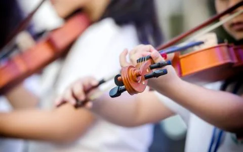 Playing the violin Stock Photos