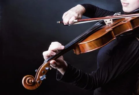 Playing the violin Stock Photos