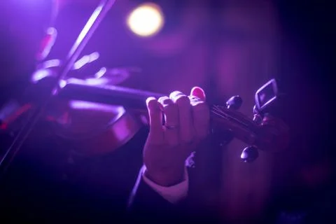 Playing the violin Stock Photos