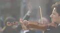 Playing the violin on the street in Belgrade 4k or 4k+ Resolution