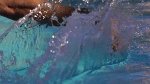 Playing with water Stock Footage 48408790