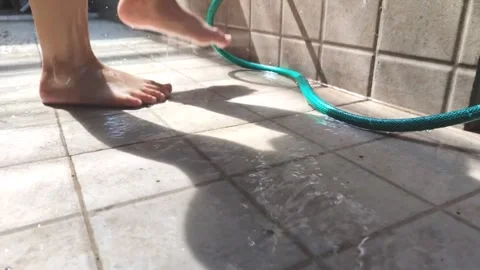 Playing in water Stock Footage 250917007