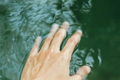 Playing with water. Stock Photos