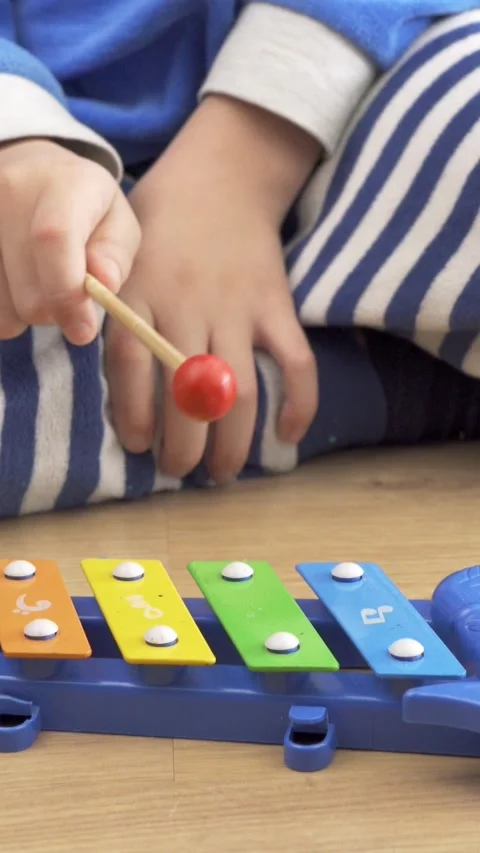 Playing xylophone Vídeos de archivo 335241008