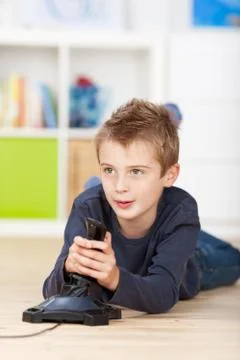 Playing young boy Stock Photos