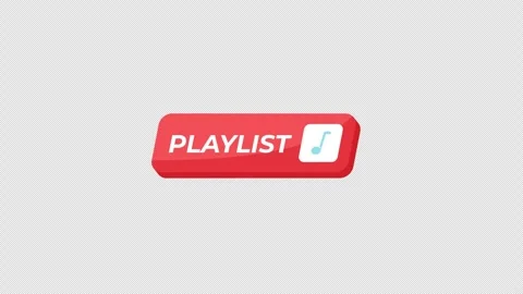 Playlist isometric UI button animation Stock Footage 332232427