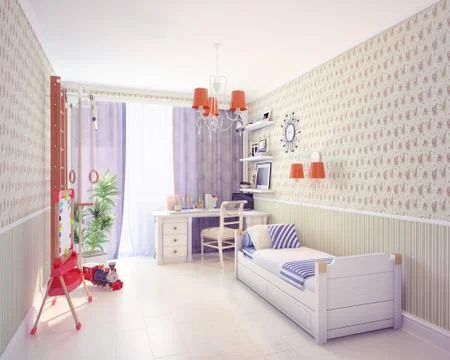 Playroom interior Stock Photos