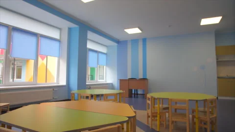 Playroom in kindergarten Stock Footage 225294396