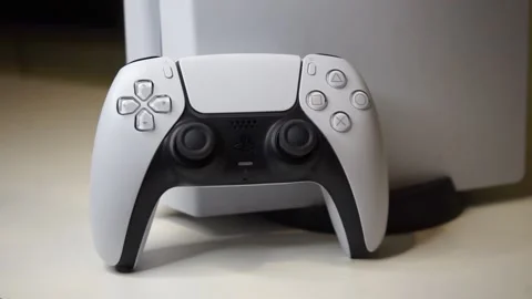 Playstation 5, DualSense game controller Stock Footage 171578991