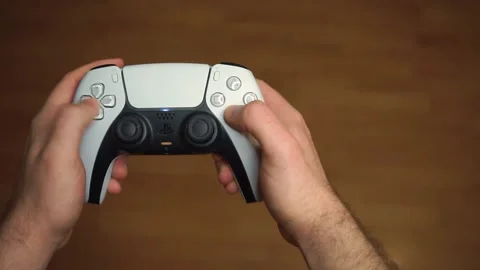 Playstation 5, DualSense game controller Stock Footage 171578998