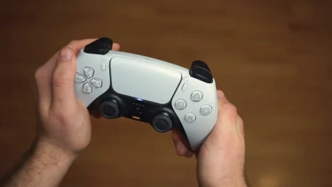 Playstation 5, DualSense game controller Stock Footage 171579000