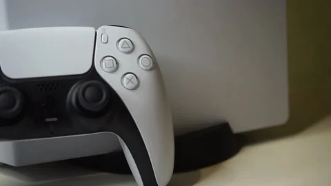 Playstation 5, DualSense game controller Stock Footage 171673730