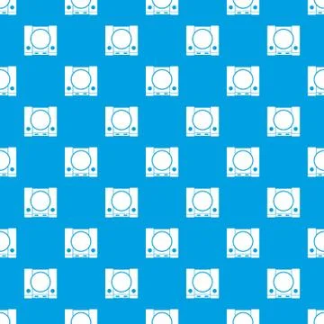 PlayStation pattern seamless blue 스톡 일러스트