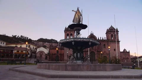 Plaza de armas cusco during  day Stock Footage 140396001