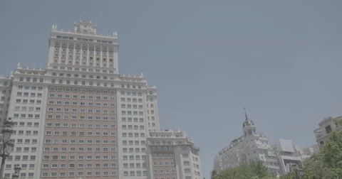 Plaza de España / Edificio España - Madrid, Spain - 4K Vidéo 68526090