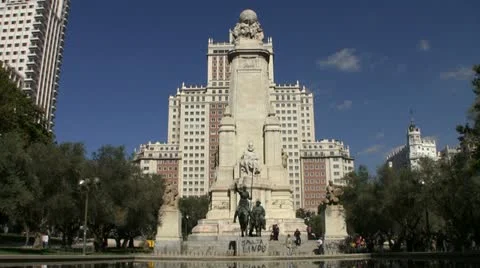 Plaza de Espana 库存影片 12361566