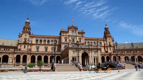 Plaza de Espana Stock Footage 24695798