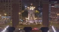 Plaza de Espana Monument at night in Barcelona 4k or 4k+ Resolution