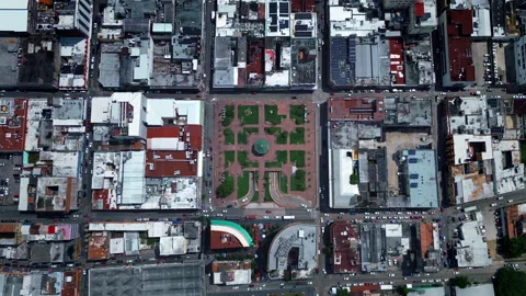 Plaza de la Libertad surrounded by Tampico historic urban landscape Stock Footage 341994548