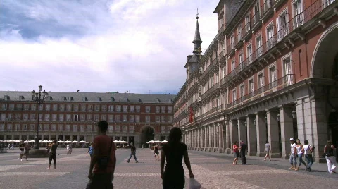 Plaza Major Stock Footage 589722