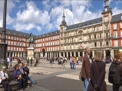 Plaza Mayor 9 Stock Footage 78102273