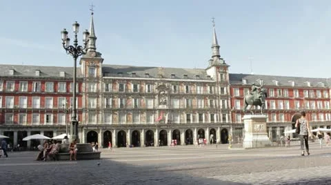 Plaza Mayor Stock Footage 12134895