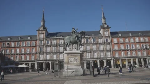 PLAZA MAYOR MADRID Stock Footage 162853671