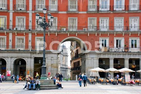 Plaza mayor, madrid Stock Photos