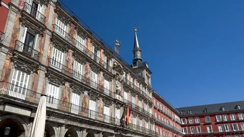 Plaza Mayor in Madrid, Spain Stock Footage 285118300