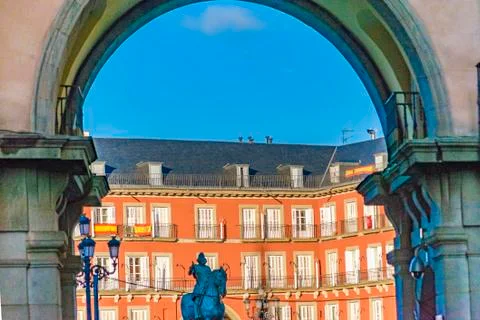 Plaza Mayor, Madrid, Spain Stock-Fotos