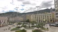 Plaza San Blas with fountain in Quito, Ecuador 4k or 4k+ Resolution