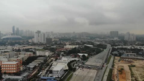 Plaza toll gate Video stock 145056050