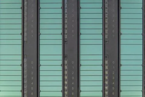 The PLC Computer Siemens, PLC programable logic controler for control device Stock Photos