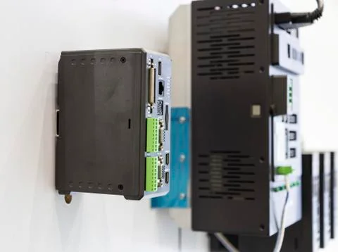 The PLC Controller for industrial machine Foto stock